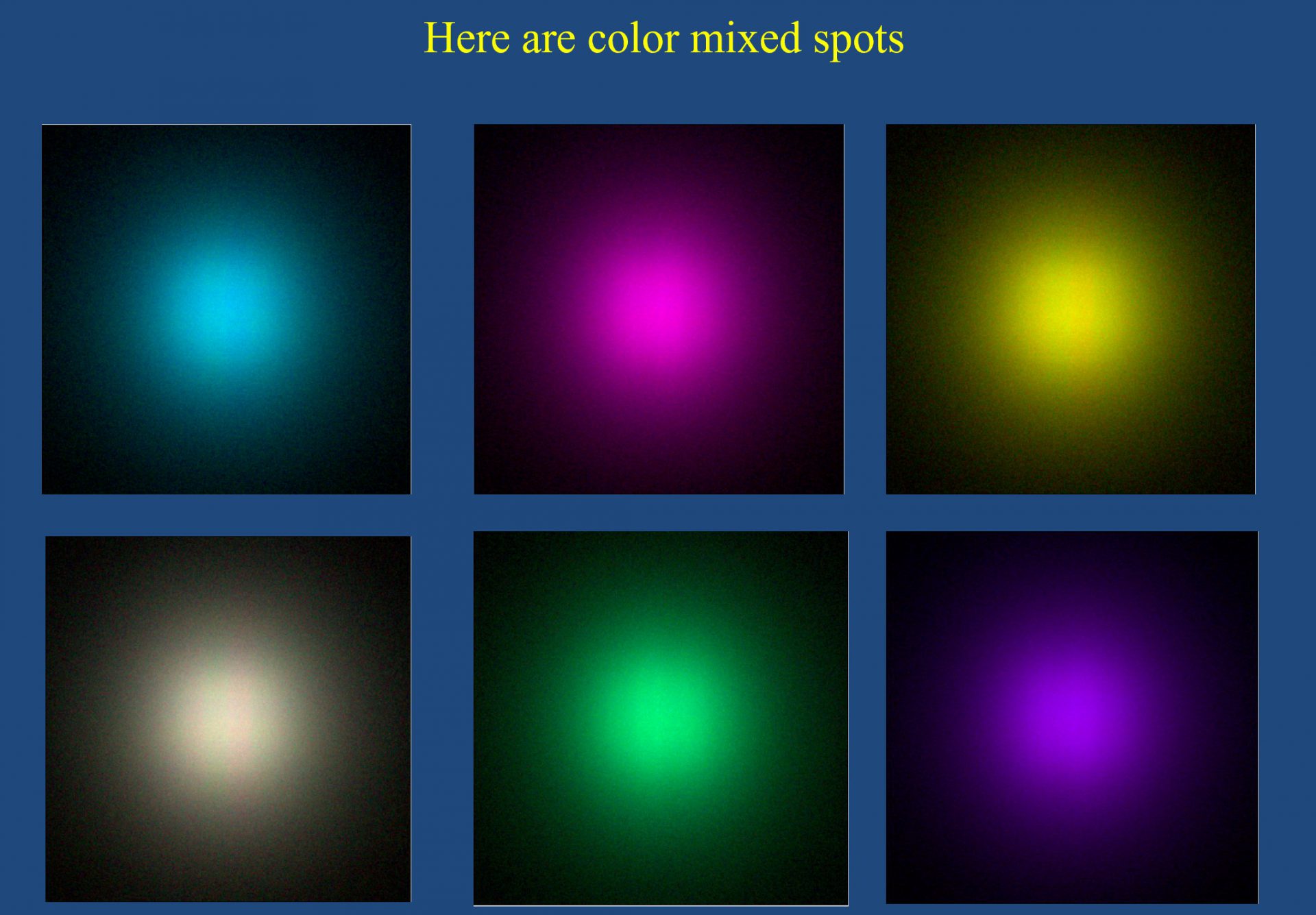 Color mix spot with good luminous intensity