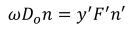 Lagrange-Helmholtz invariant - Infinite to finite conjugation (formula)