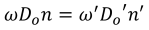 Lagrange-Helmholtz invariant - Infinite to infinite conjugation (formula)
