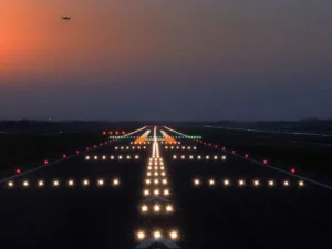 Aviation Light Optic Design . Figure 1. Runway Lighting. Different colors and configurations are used to communicate with the pilots