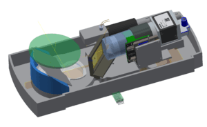 optical layout UV, VIS lens